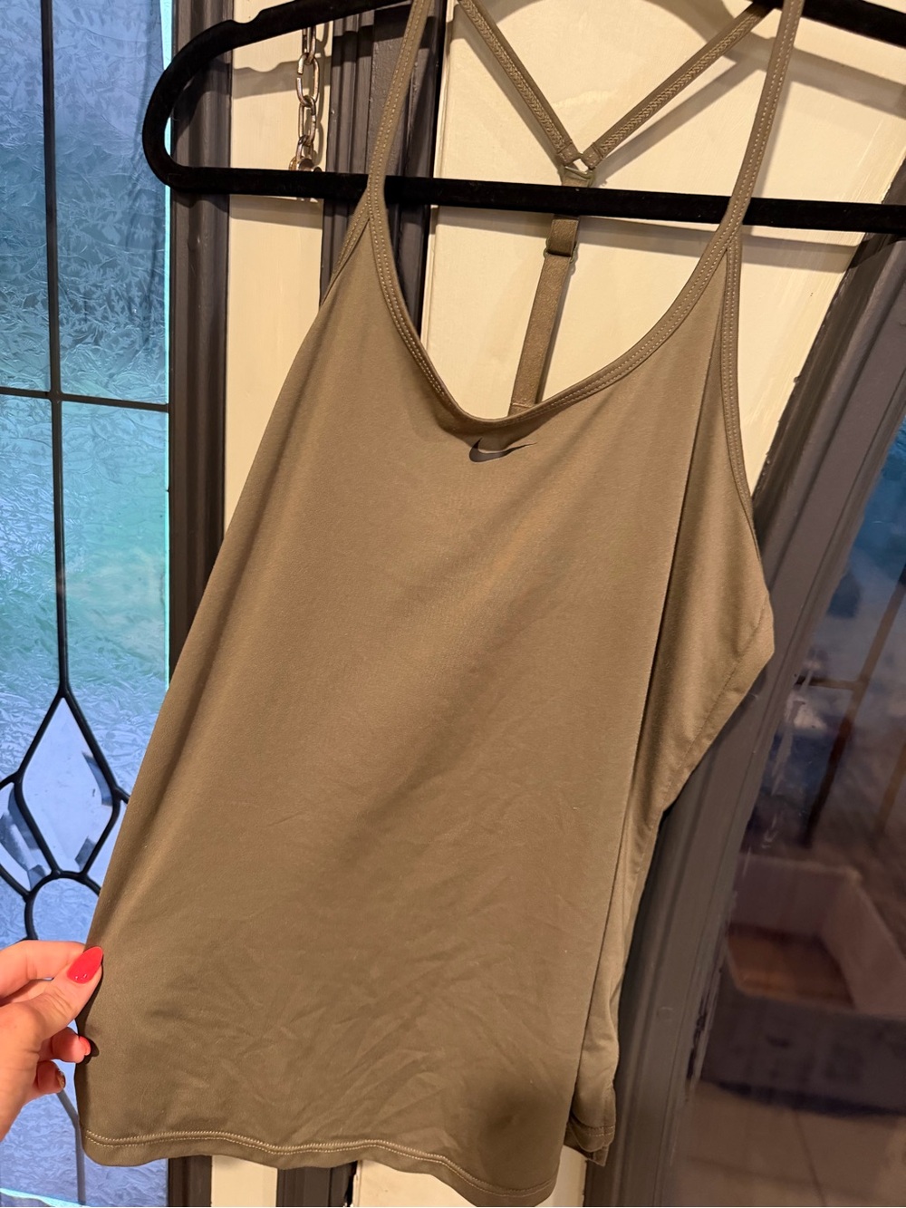 Nike Olive Tank with Racerback Straps